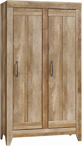 Sauder Adept Storage Pantry Cabinet, L: 38.94" x W: 16.77" x H: 70.98", Craftsman Oak finish