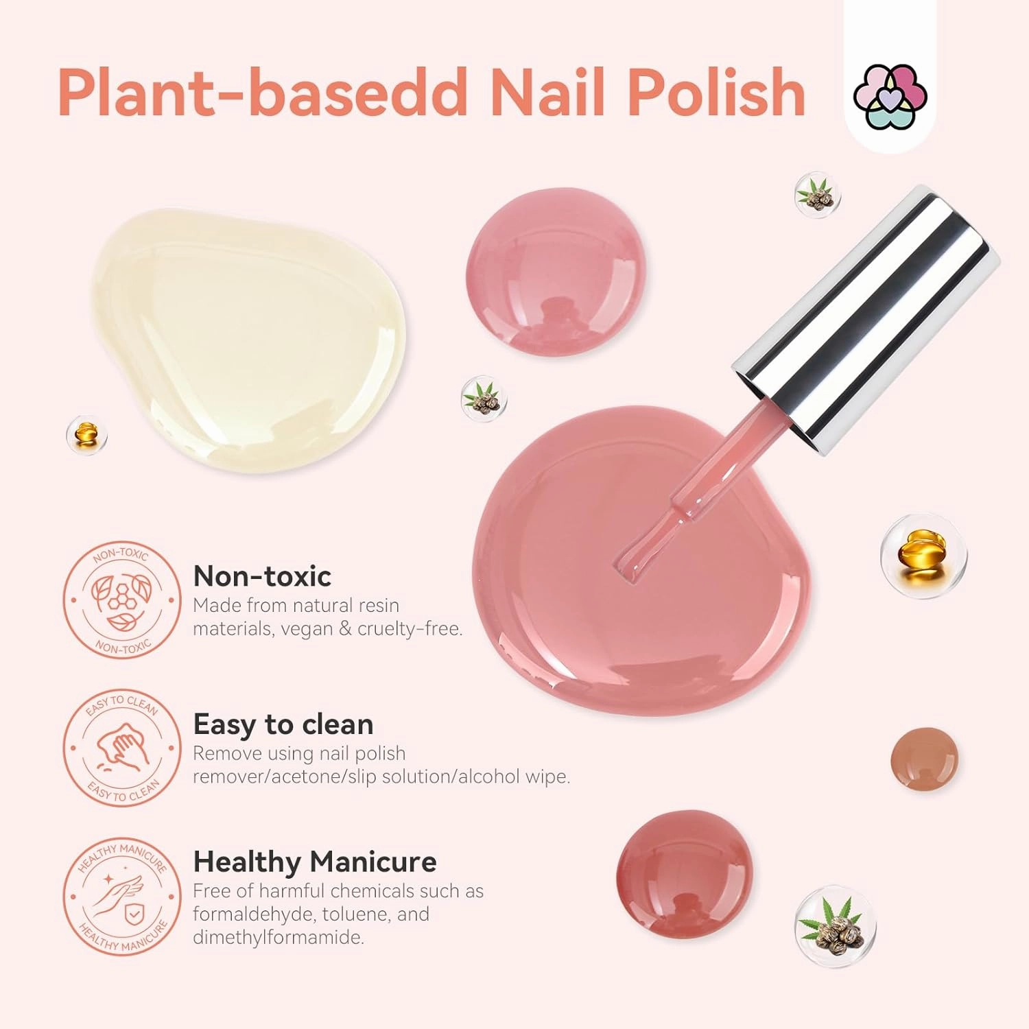 SAVILAND Regular Nail Polish Set Beginner: 12 Colors Quick Dry Nail Polish Non Gel 0.34 oz Translucent Nudes Nail Lacquer Kit with Base-Top Polish Acrylic Manicure Set for Fingernail Toenail Art