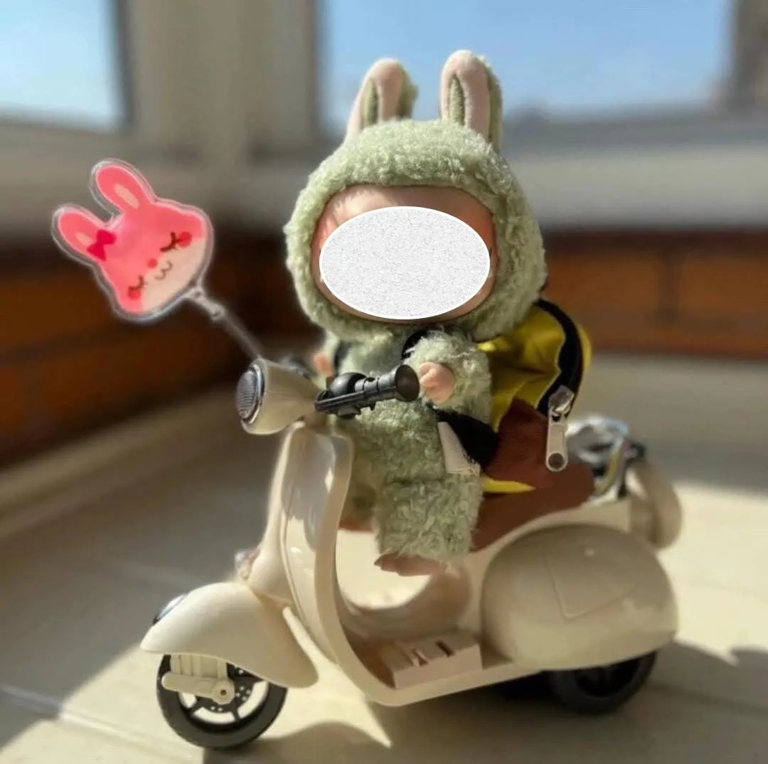 Scooter for 17cm Dolls Accessories Hamster Pet Electric Toy (Blue)