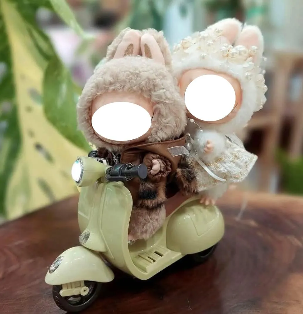 Scooter for 17cm Dolls Accessories Hamster Pet Electric Toy (Blue)