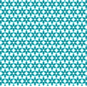 Secret Garden Star Flower Teal 13696-54