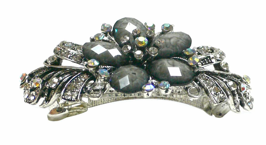 Set of 3 3 Styles Butterfly/Flower Barrette 0053HP0014jet0052coolGray-3