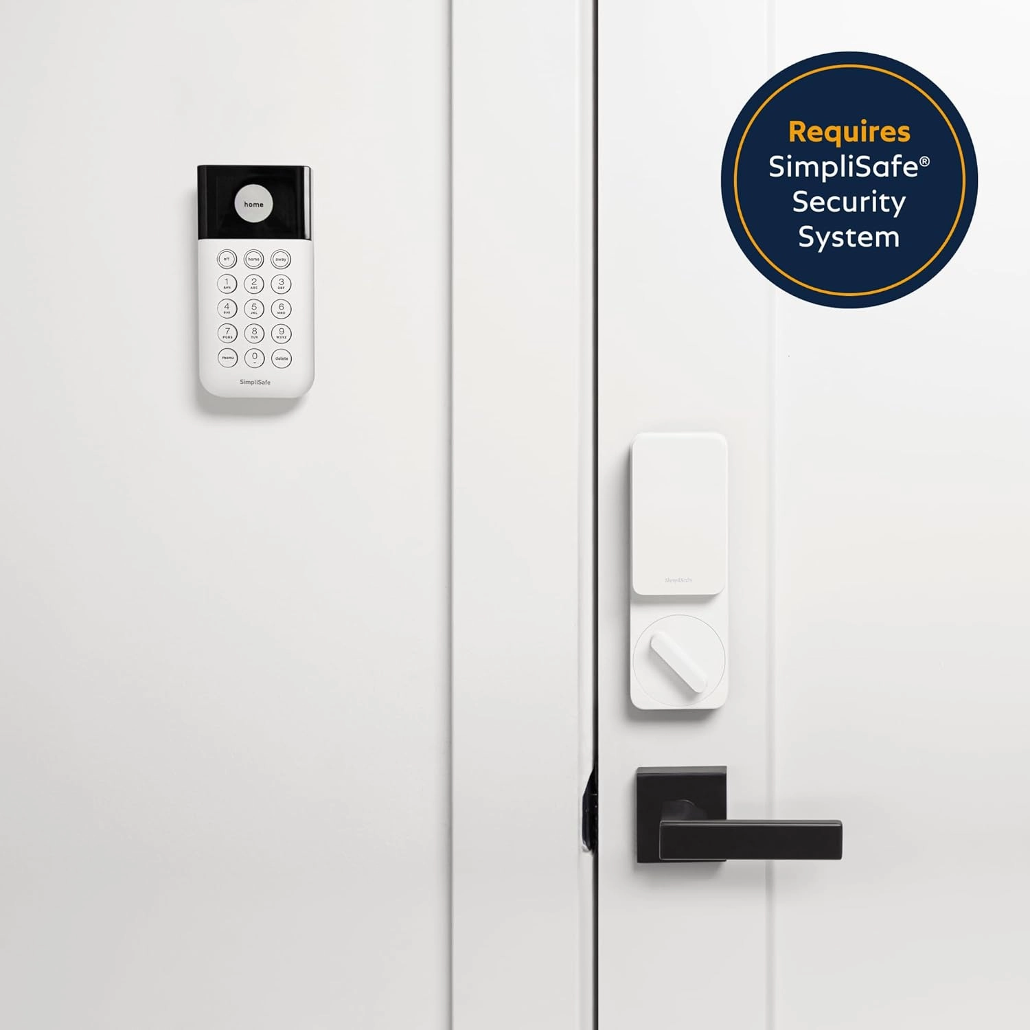 SimpliSafe Smart Lock Series 2 (White) for The Gen 3 Home Security System