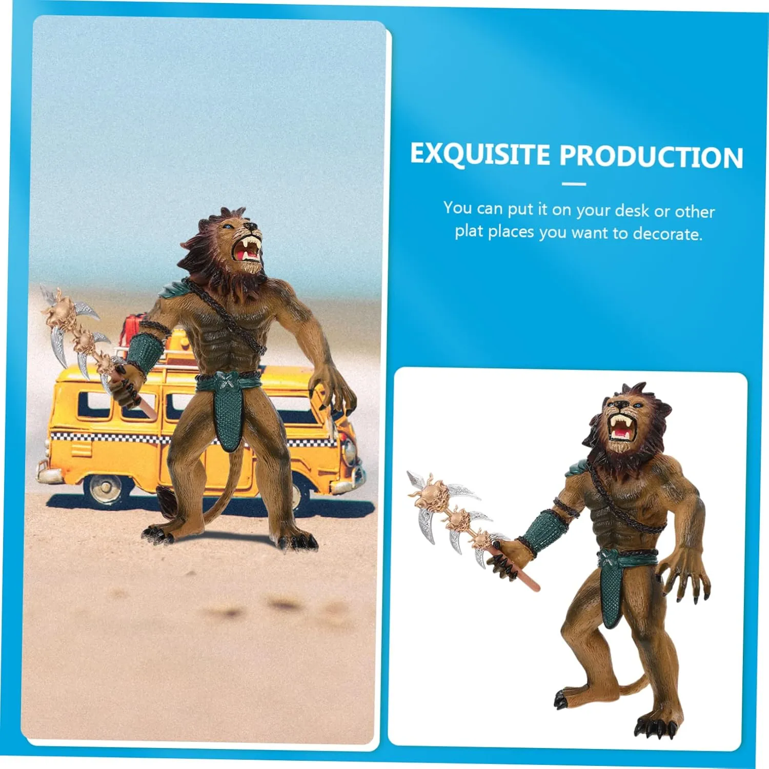 Simulation Werewolf Soldier Model Realistic Werewolf Ornament for Home Decoration Present for Enhance Imagination and Creativity and Design