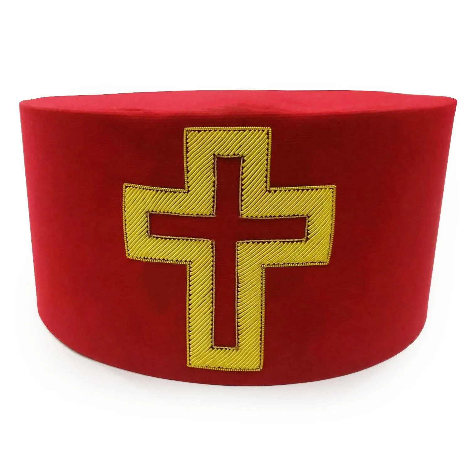 Sir Knight Knights Templar Crown Cap - Red Passion Cross