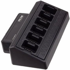Six Bay Rapid Desk Charger for UC6000-A-KIT-Y21T Rechargeable Two Way Radio (Built-in Power Supply)