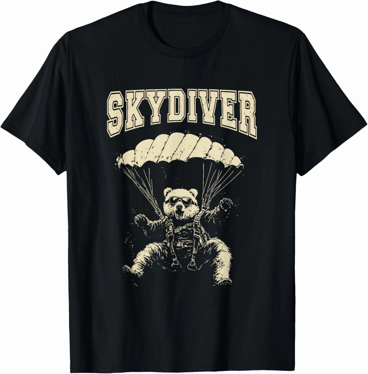 skydiving bear adventure parachuting skydive skydiver T-Shirt