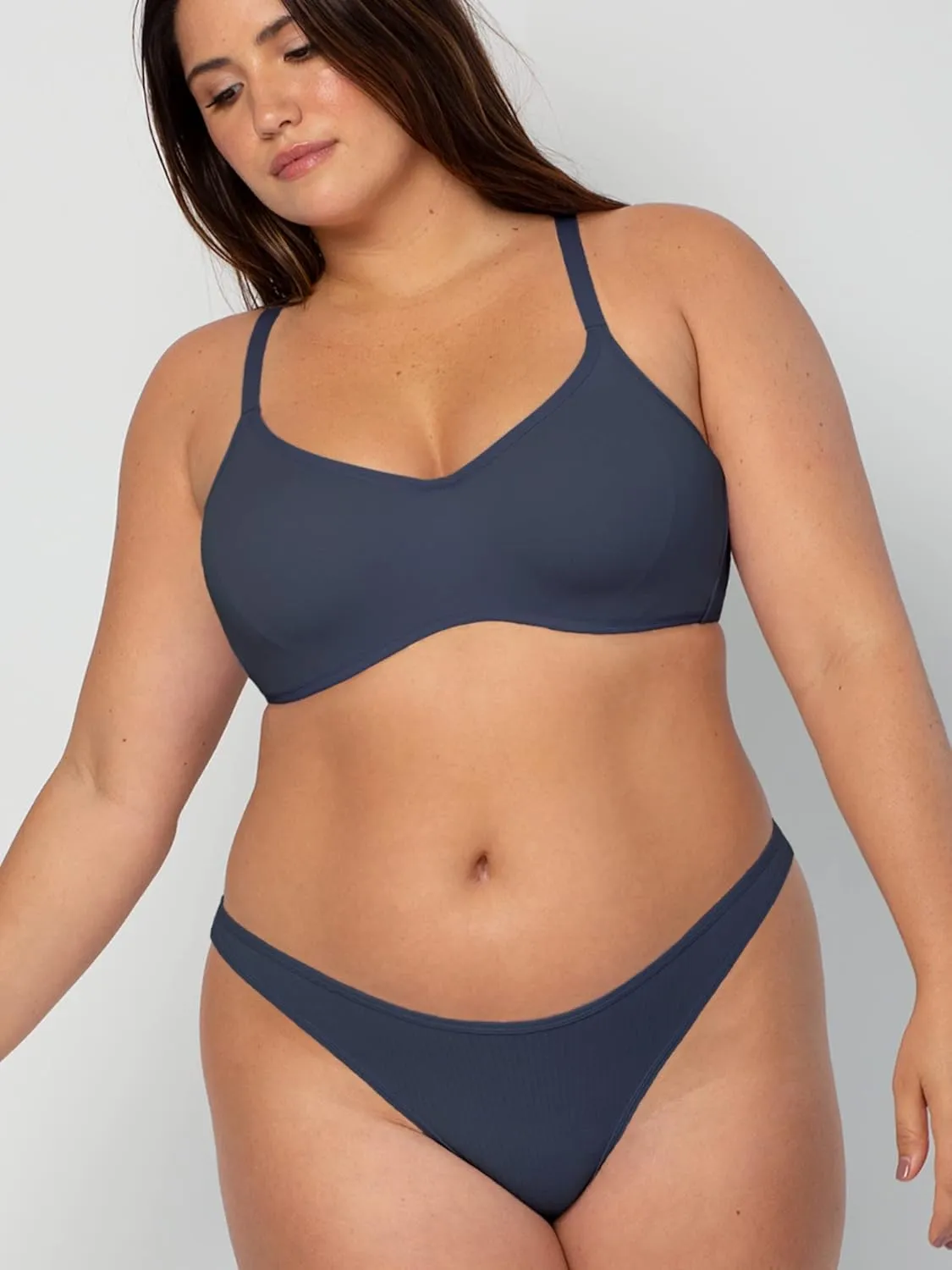 Smart & Sexy Women's Cloud Cotton Comfort Collection Scoop Neck Unlined Underwire Bra
