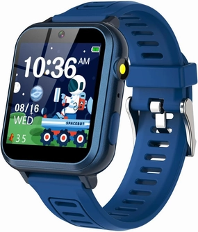 Smart Watch for Kids with 24 Puzzle Games HD Touch Screen Camera Music Player Pedometer Alarm Clock Calculator Flashlight 12/24 hr Gifts for 4-12 Year Old Boys Toys for Kids