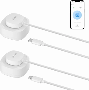 SONOFF SNZB-05P Zigbee Water Leak Sensor with Detection Cable for Alarm System and Smart Home Automation, Wireless Mini Flood Detector for Kitchen Bathroom Basement 2Pack
