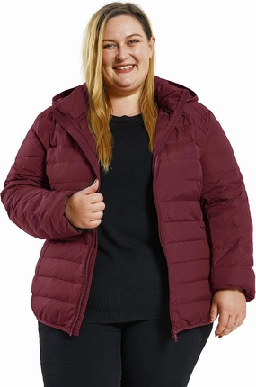Soularge Women's Plus Size Winter Packable Lightweight Down Coat with Detachable Hood