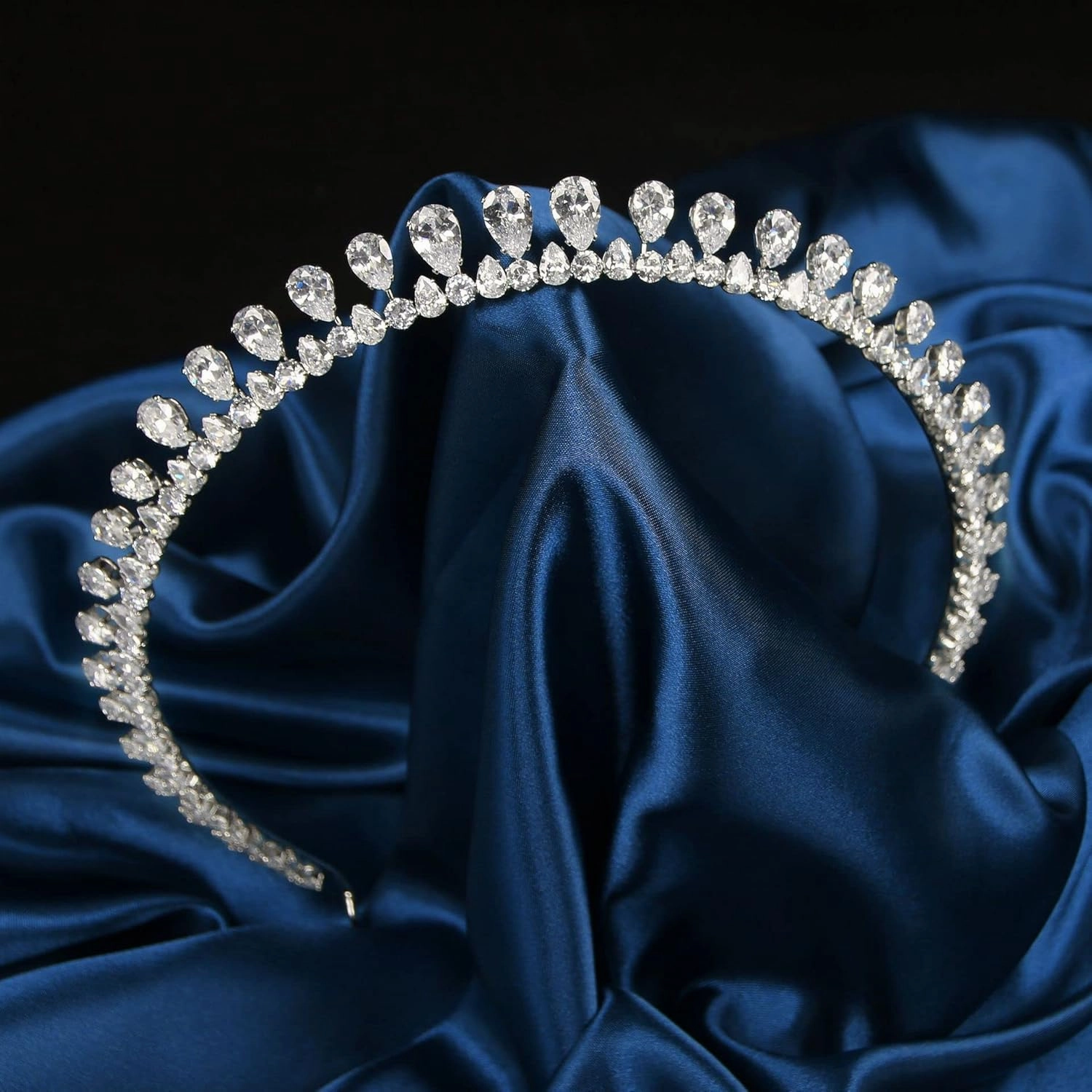 Sparkly Small Zircon Wedding Crowns and Tiaras for Women Cubic Zirconia Quinceanera Crown Sweet 16 Tiara Little Silver Gold Headband Crystal Headpieces Coronas Para 15 Anos Quinceaneras 2023 (Gold 8)