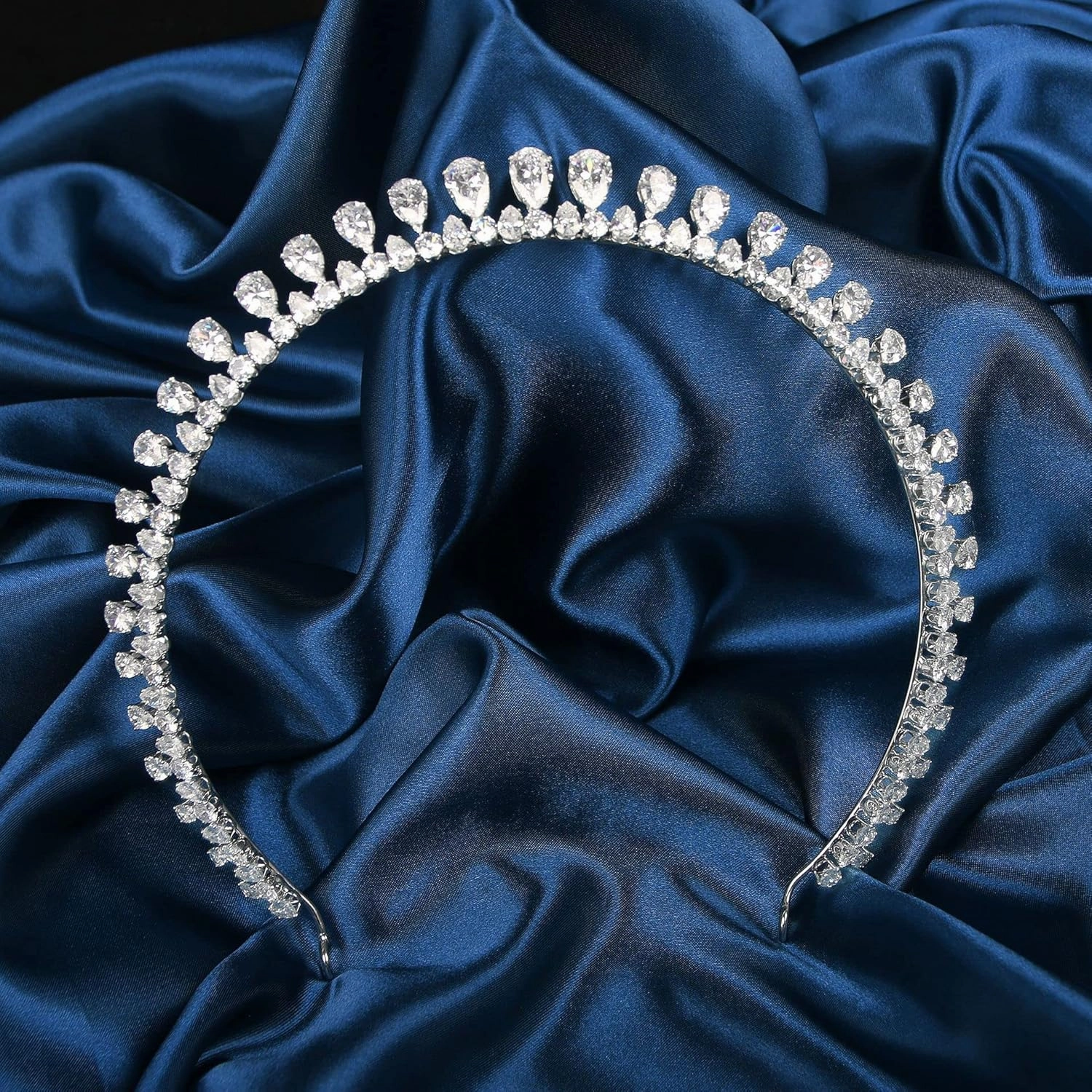 Sparkly Small Zircon Wedding Crowns and Tiaras for Women Cubic Zirconia Quinceanera Crown Sweet 16 Tiara Little Silver Gold Headband Crystal Headpieces Coronas Para 15 Anos Quinceaneras 2023 (Gold 8)
