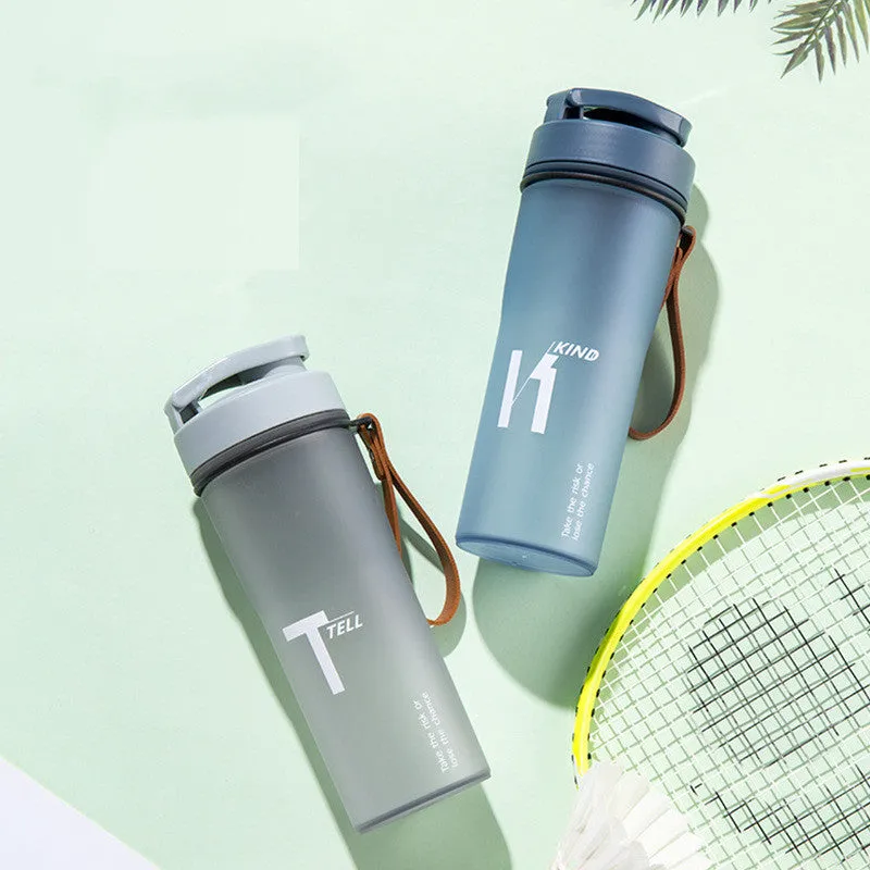 Sports take out portable handle frosted water cup