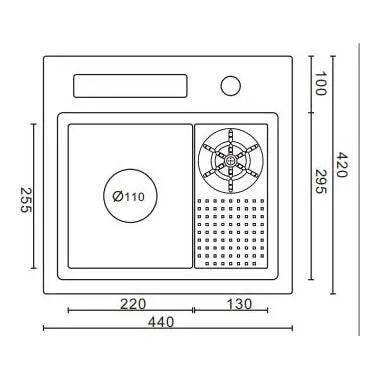 Stainless Steel Cup Washer - User-Friendly Sink Accessory