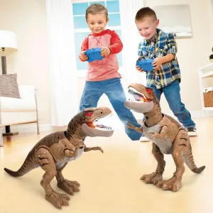 STEAM Life Remote Control Dinosaur Toys for Kids 3 4 5 6 7  Light Up & Realistic Roaring Sound, T rex Dinosaur Toys for Boy, Walking Dinosaur Robot Toy for Kids, Electric Dinosaur Toys Gifts for Boy
