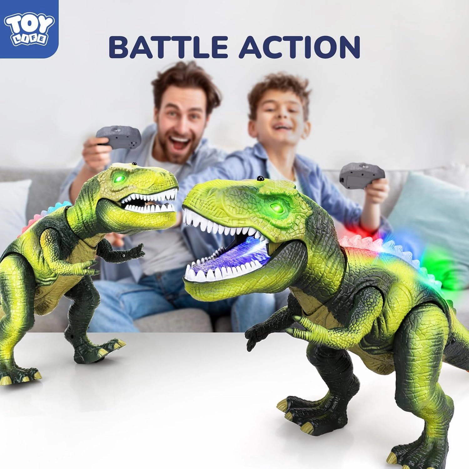 STEAM Life Remote Control Dinosaur Toys,Robot Walking & Dancing Dinosaur with Light and Realistic Roaring Sound, Electronic Steam Toy, Birthday Gift for Kids
