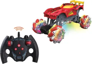 Sumac Remote Control Stunt Car for Kids – 360° Flip RC Racer with Rotating LED Lights, All-Terrain Off-Road Toy, 1:16 Scale