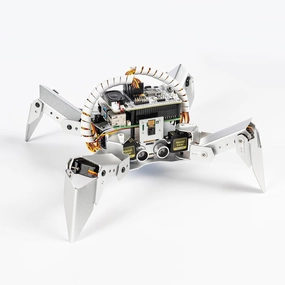 SunFounder PiCrawler AI Robot Kit for Raspberry Pi 5/4/3B /3B/Zero 2W, ChatGPT-4o Enabled with Voice Command & Video Recognition, App Control, FPV, Camera, Python&Scratch (RPi NOT Included)