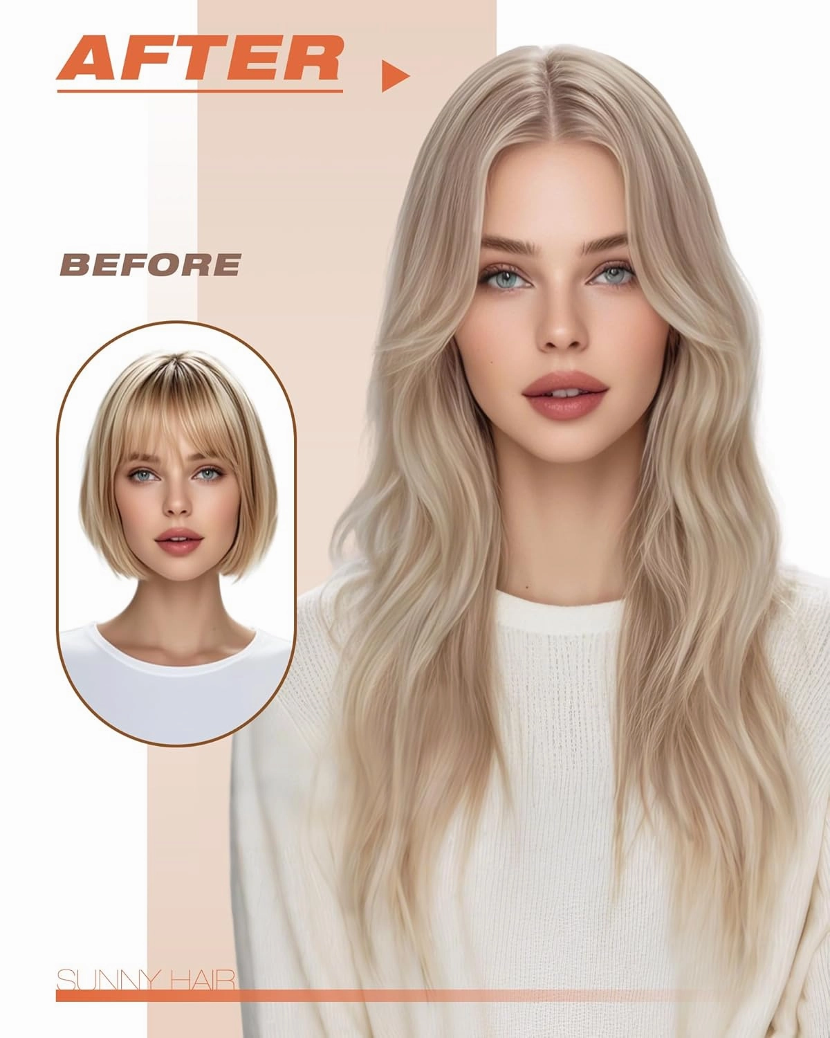 Sunny Hair Tape in Hair Extensions Real Human Hair Invisible Remy Hair Extensions Tape ins for Women Ash Blonde Highlight Bleach Blonde with Pink Hue 22 inch 20Pcs 50G