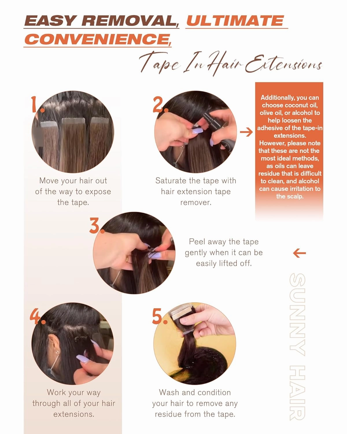Sunny Hair Tape in Hair Extensions Real Human Hair Invisible Remy Hair Extensions Tape ins for Women Darkest Brown Ombre Medium Brown Balayage 22 inch 20Pcs 50G