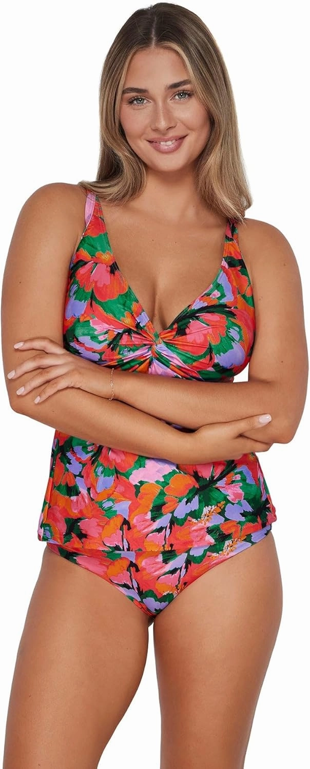 Sunsets Forever Tankini Women's Swimsuit Top with Underwire (Bottom Not Included)