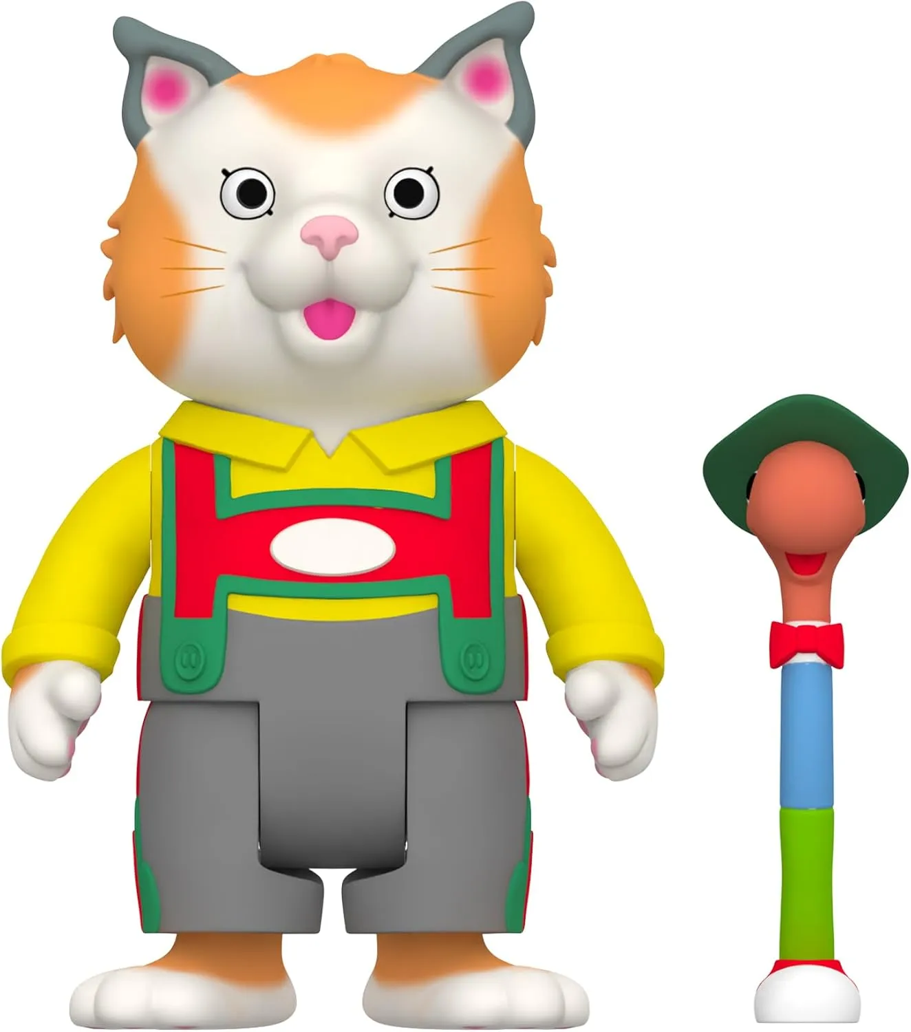 Super7 Richard Scarry Huckle Cat and Lowly Worm - 3.75" Richard Scarry Books Action Figure with Accessory Collectibles and Retro Toys