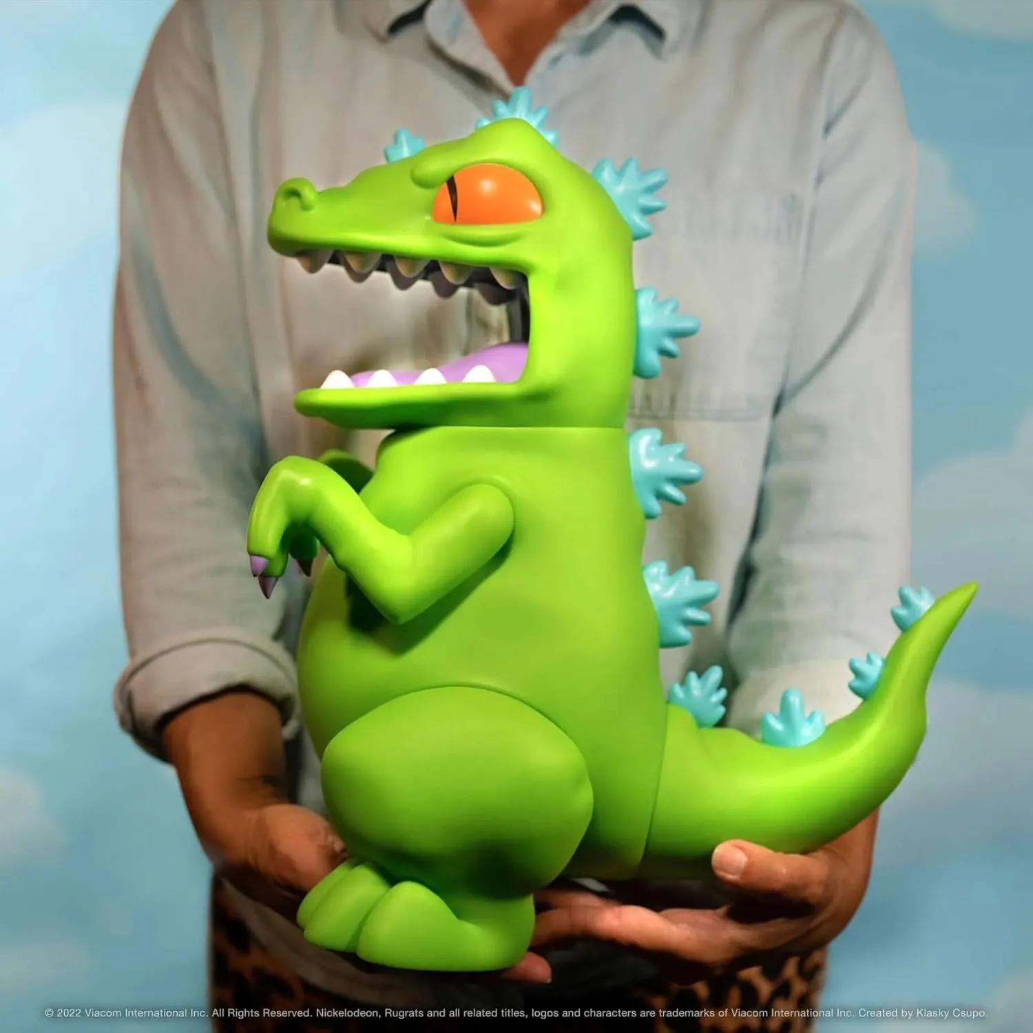 Super7 Supersize Rugrats Reptar - 16" Rugrats Action Figure Classic Cartoon Collectibles and Retro Toys