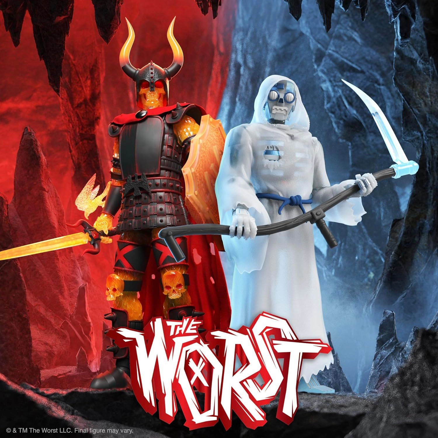 Super7 ULTIMATES! The Worst Black Falcon (Hellfire) - 7" The Worst Action Figure with Accessories Collectibles and Retro Toys