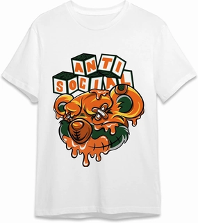T-Shirt Unisex Matching AJ Dunk Low Miami (Anti Social Bear Dripping)