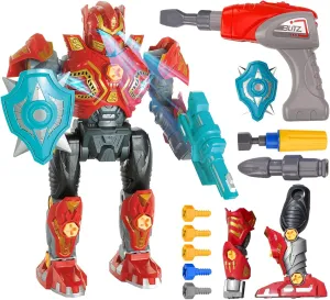Take Apart Robot Toy for Boys 4-6 Years Old, With Sounds, Assembly Set With Drill - Christmas Birthday Gifts for Kids 5-12