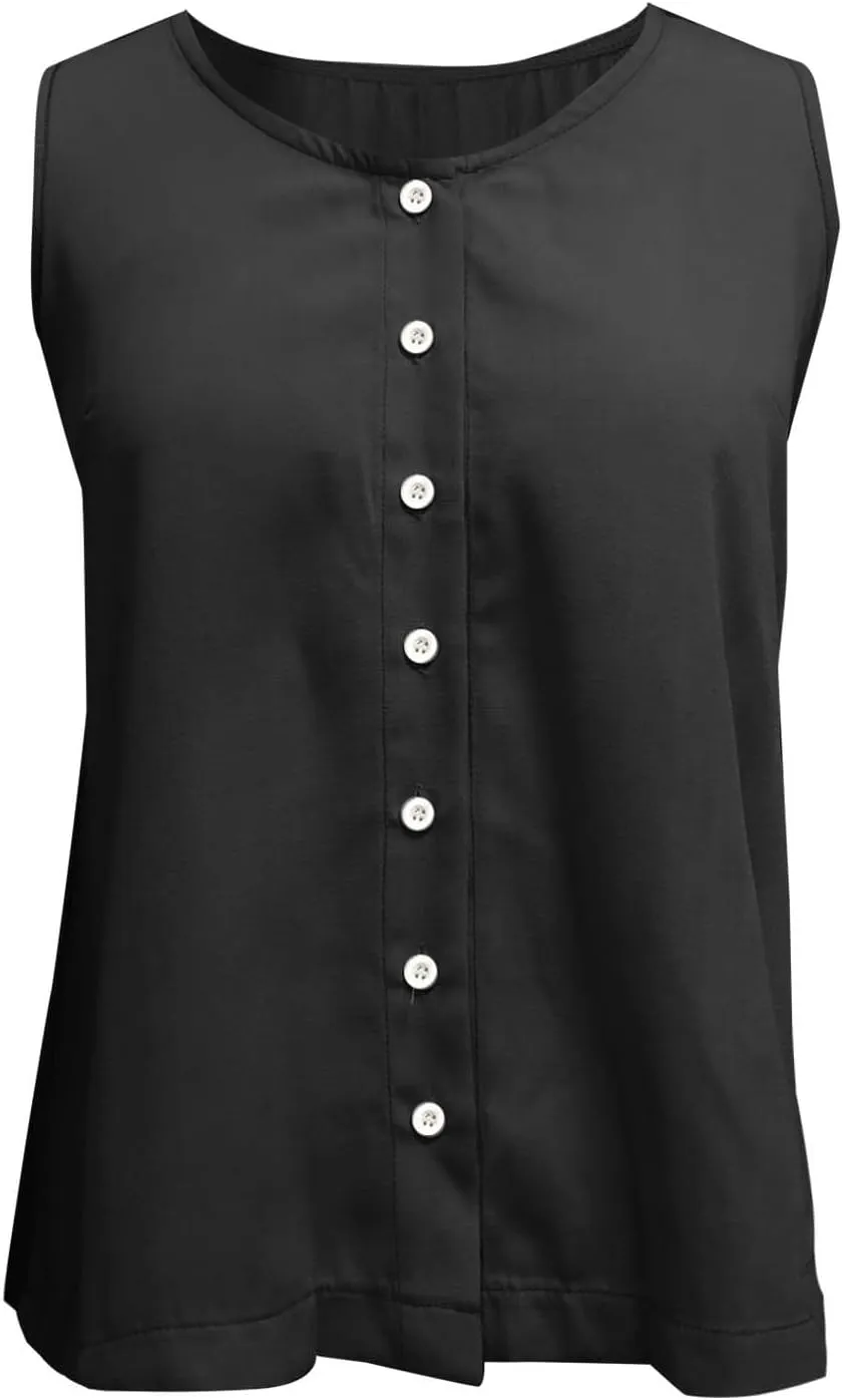 Tank Tops for Women 2025 Summer Crew Neck Women's Tank Tops Button Down Sleeveless Casual Vest Trendy Shirts 2025