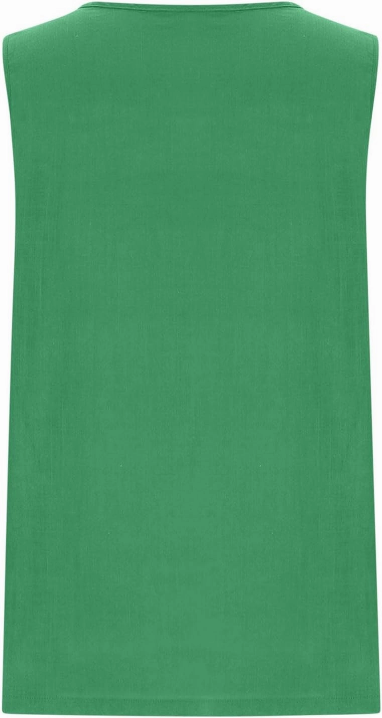 Tank Tops for Women 2025 Plus Size Pleated Side Split Camisole Tank Tops Summer Fashion Crew Neck Sleeveless Vest