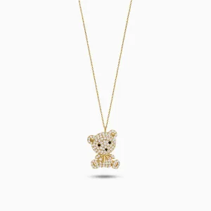Teddy Bear Pendant Necklace – Cute & Elegant Jewelry for Women