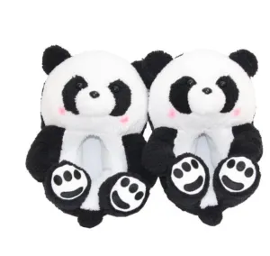 Teddy Bear women christmas plush slippers Cartoon Cute Bear House Slipper Furry Faux Fur Slides Woman Furry Flip Flop Shoes
