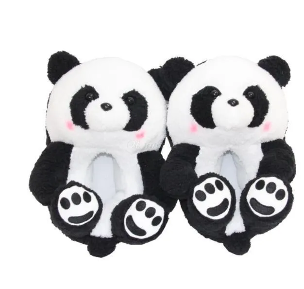 Teddy Bear women christmas plush slippers Cartoon Cute Bear House Slipper Furry Faux Fur Slides Woman Furry Flip Flop Shoes