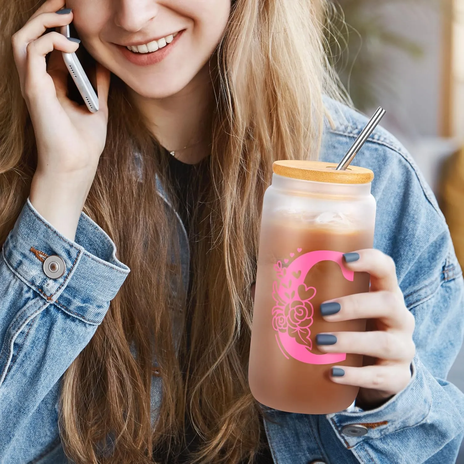 Teen Girl Gifts Trendy Stuff, Gifts for Teen Girls Christmas Birthday Gifts for 10 11 12 13 14 15 16 17 18 Year Old Girls Tween Girls Gift Set for Her Friend Sister Daughter Girlfriend Pink Initial C
