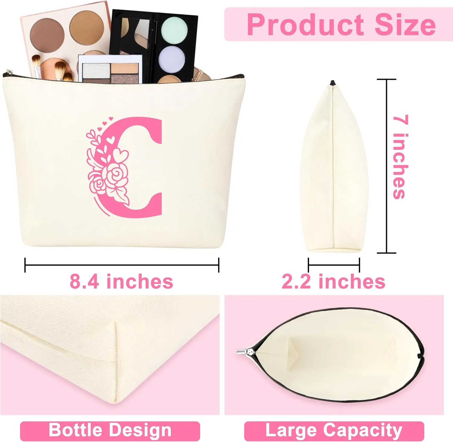 Teen Girl Gifts Trendy Stuff, Gifts for Teen Girls Christmas Birthday Gifts for 10 11 12 13 14 15 16 17 18 Year Old Girls Tween Girls Gift Set for Her Friend Sister Daughter Girlfriend Pink Initial C