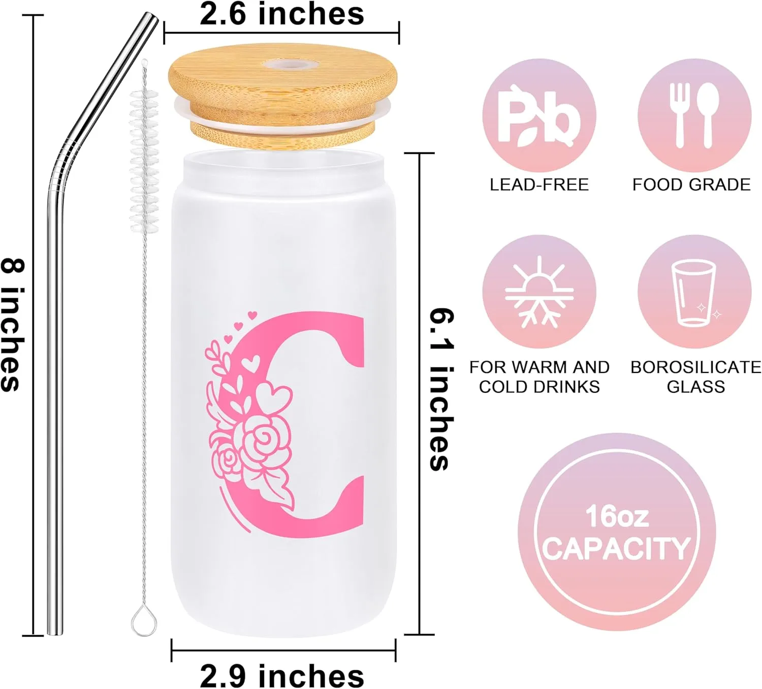 Teen Girl Gifts Trendy Stuff, Gifts for Teen Girls Christmas Birthday Gifts for 10 11 12 13 14 15 16 17 18 Year Old Girls Tween Girls Gift Set for Her Friend Sister Daughter Girlfriend Pink Initial C