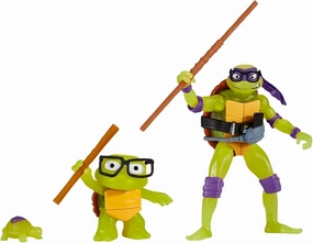 Teenage Mutant Ninja Turtles: Mutant Mayhem 4.5” Donatello Making of A Ninja Basic Action Figure by Playmates Toys