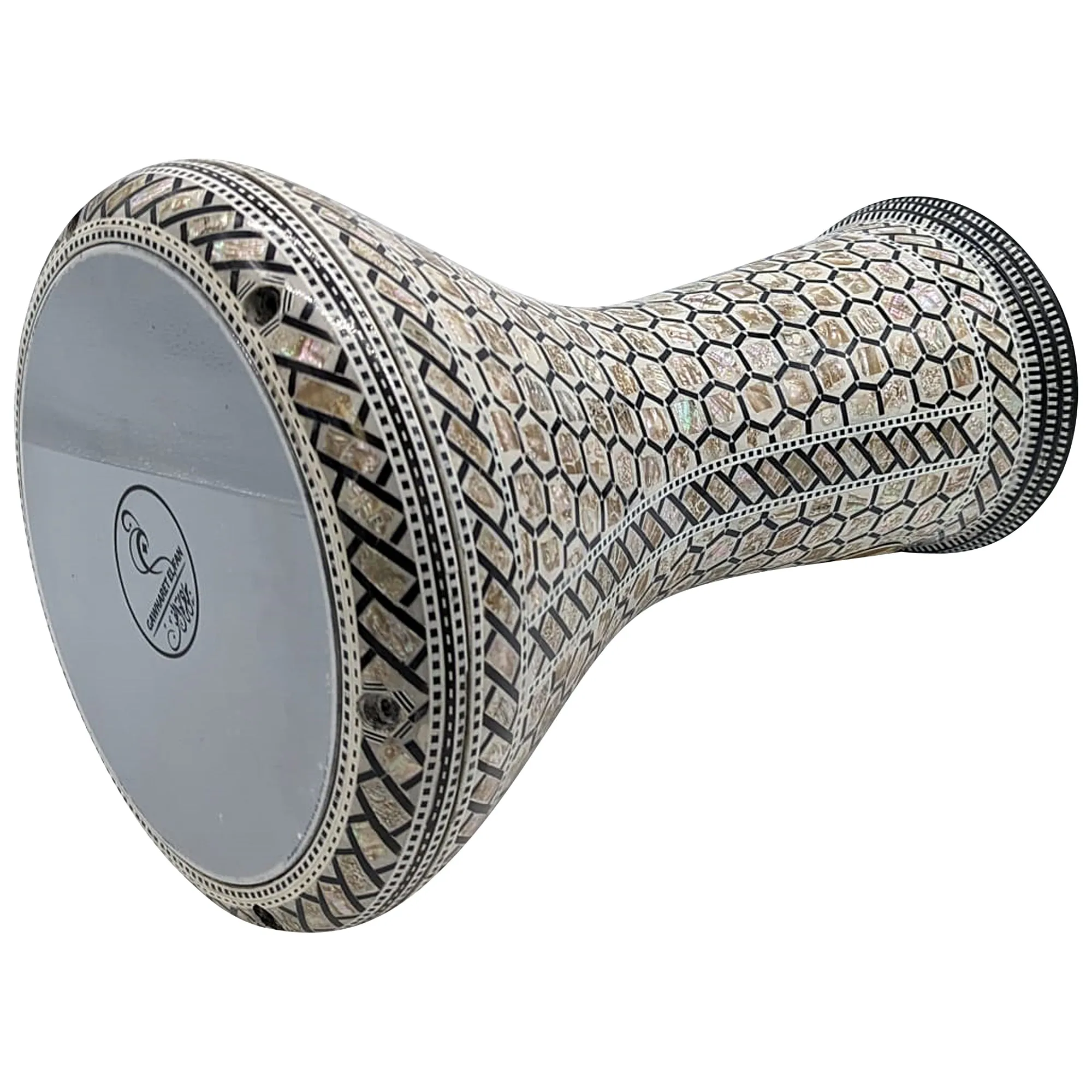 The 17'' Egyptian Legend Mother of pearl Gawharet El Fan Darbuka Doumbek
