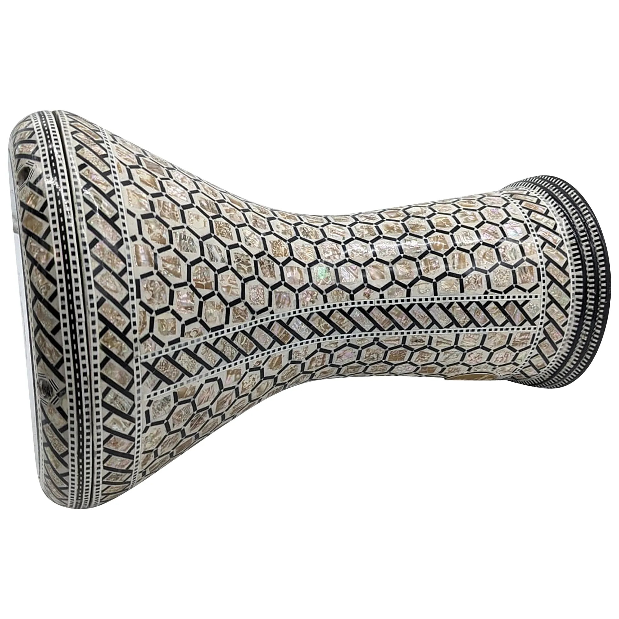 The 17'' Egyptian Legend Mother of pearl Gawharet El Fan Darbuka Doumbek
