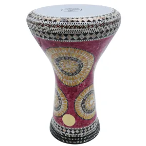The 17'' The Pink Sun Gawharet El Fan Darbuka Doumbek