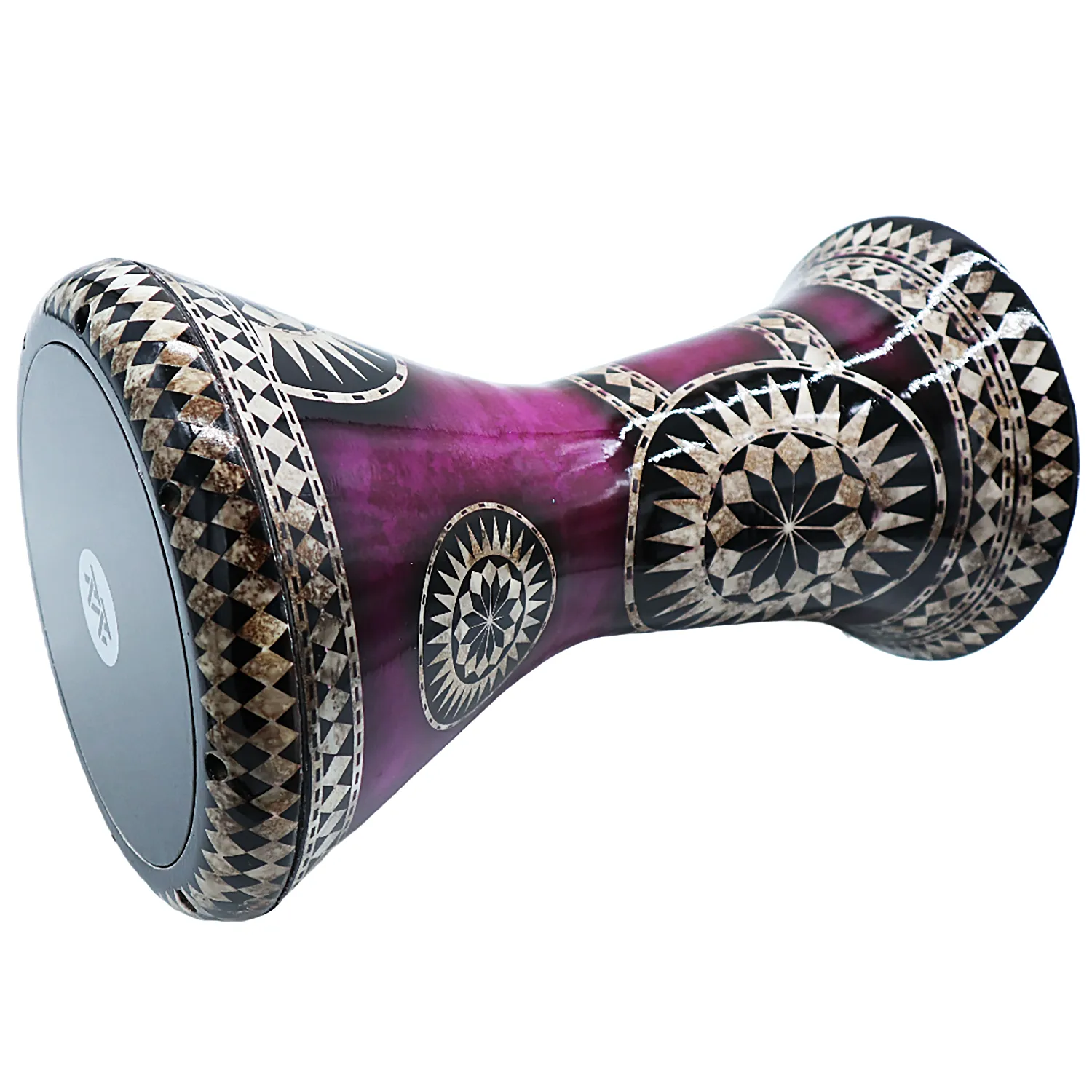 The 18 '' Sombaty Horizon  Zaza Percussion Egyptian Style Darbuka With 9'' Drum Head (Purple Haze-9'')