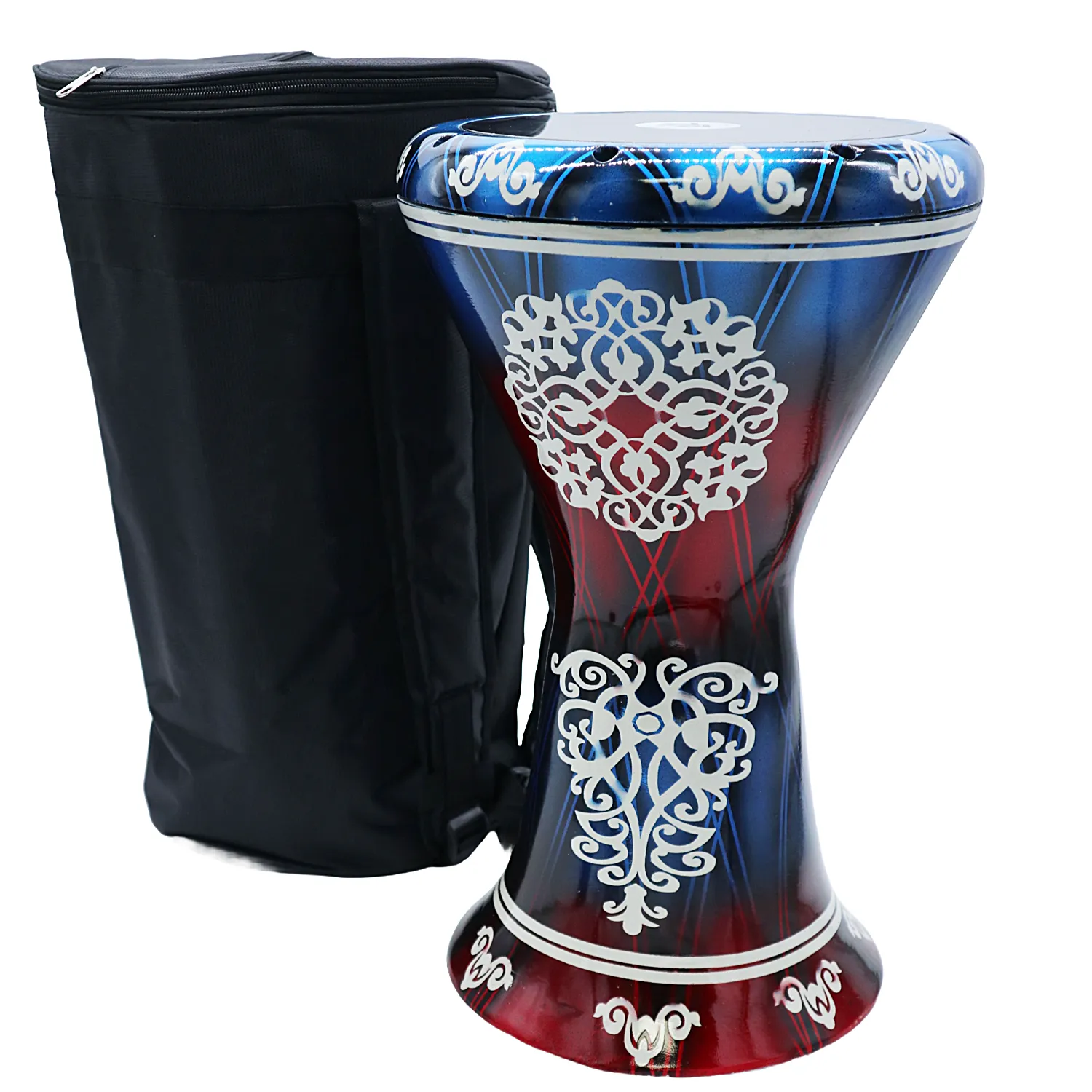 The 18''  Zaza Percussion Horizon - Egypt Style Darbuka Doumbek - Liquid Red