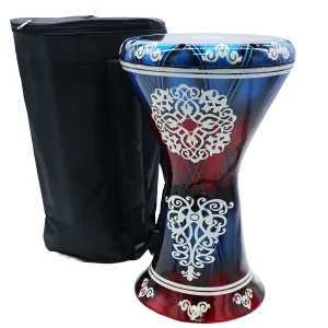 The 18''  Zaza Percussion Horizon - Egypt Style Darbuka Doumbek - Liquid Red