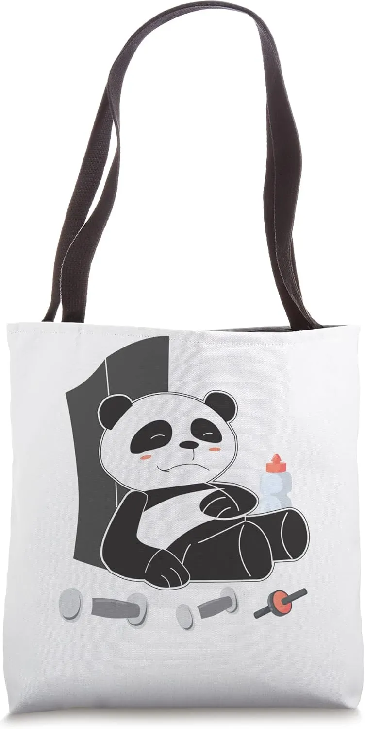 The Struggle is Real Lazy Funny Panda panda Tote Bag