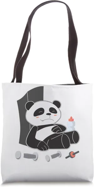 The Struggle is Real Lazy Funny Panda panda Tote Bag