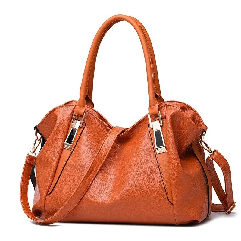 themeisles  Designer Women Handbag Vintage Female PU Leather Bags Handbags Ladies Portable Shoulder Bag Office Ladies Hobos Bag Totes