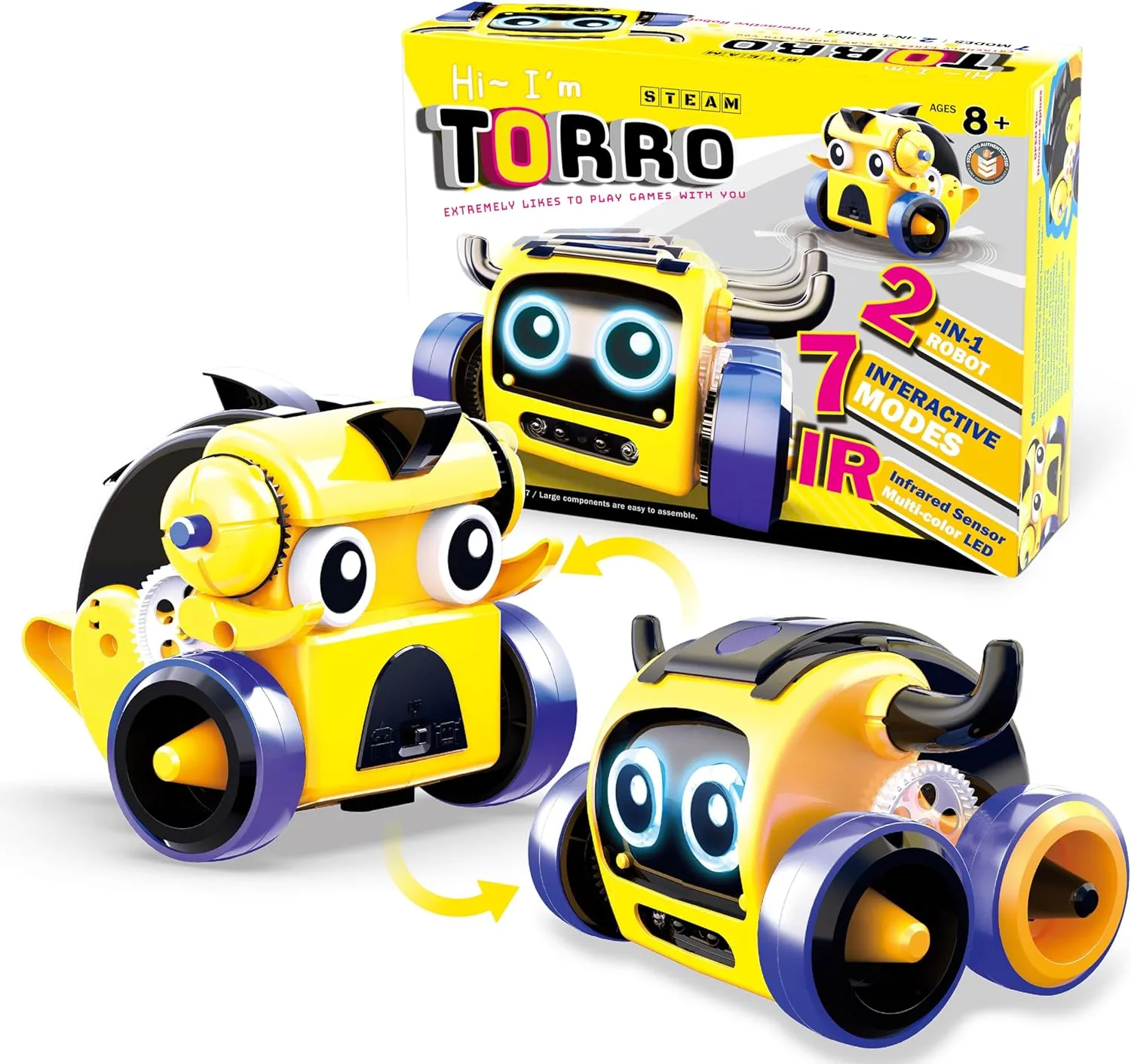 TORRO The 2-in1 Bull & Dino Bot - an Interactive Educational Robot